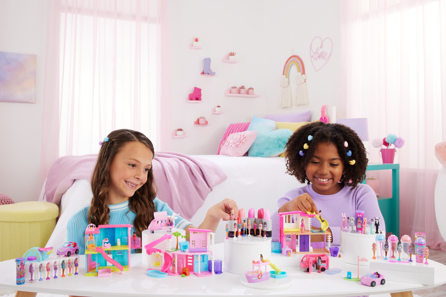Barbie Mini Barbieland Doll & Vehicle Set With 1.5-Inch Doll & Dreamplane With Color-Change